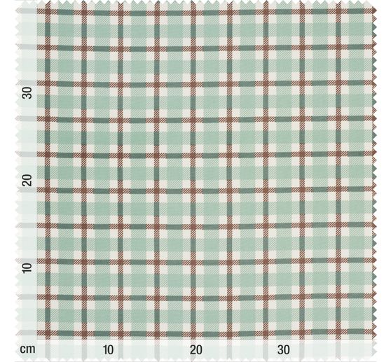 Cotton fabric "British check Green"