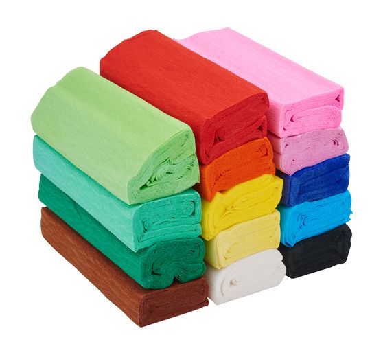 Zestaw bibuły marszczonej VBS, różne kolory