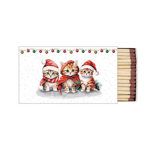 Serwetka "Śmieszne świąteczne kociaki"