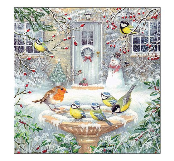 Napkin "Winter scene"