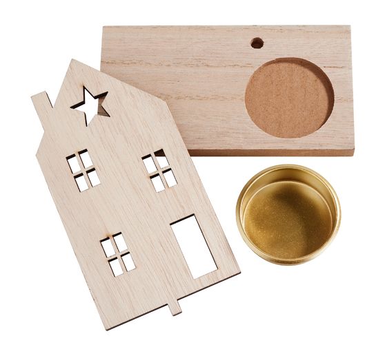 Uchwyty na tealight VBS "Świąteczny dom"