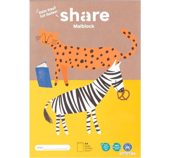 share Coloring pad A4, 100 sheets