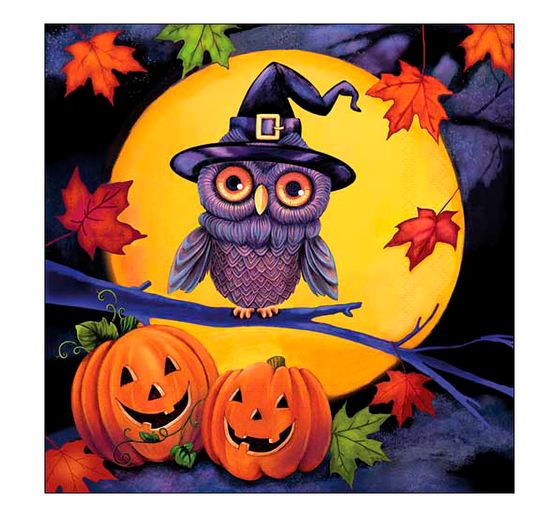 Napkin "Helloween owl"
