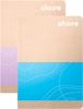 share Notebook A6 squared pastel blue-lavender, 40 sheets