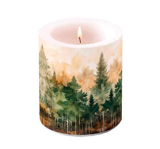 Napkins "Fir forest watercolor"