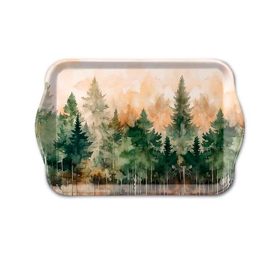Napkins "Fir forest watercolor"
