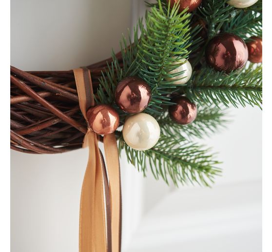 Szklane bombki choinkowe na drucie