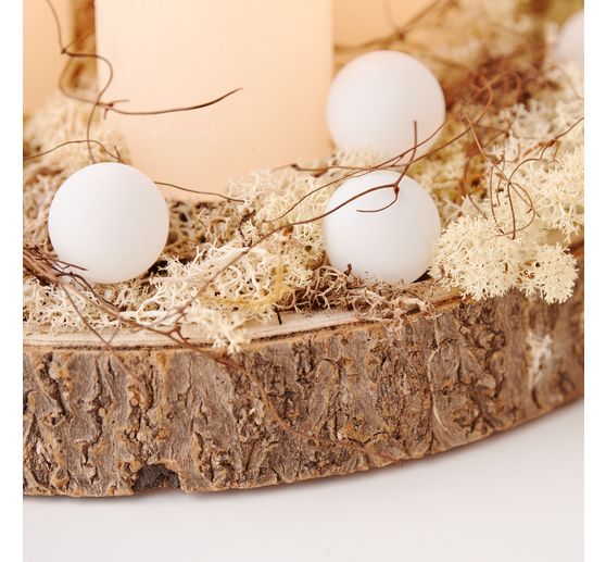 Miska dekoracyjna Rind, płaska, naturalna