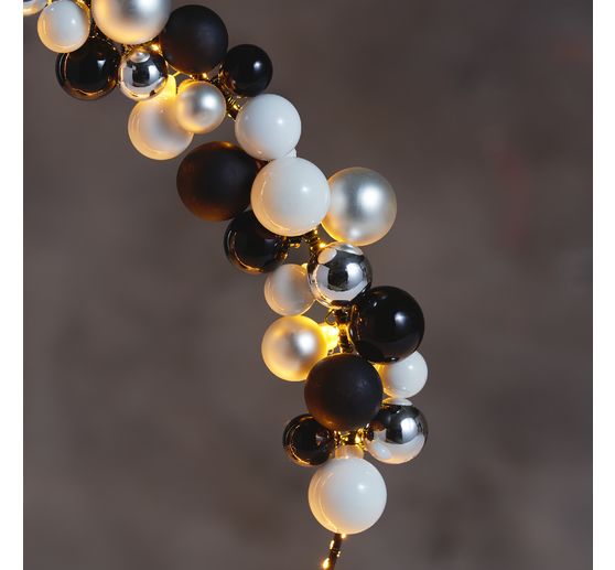 Szklane bombki choinkowe na drucie