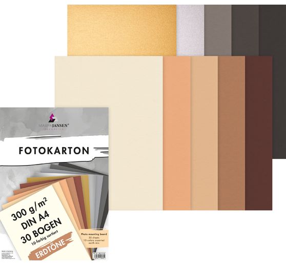 Photo cardboard assortment "Earth tones"