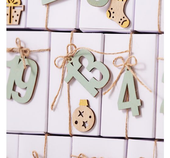 VBS Advent numbers "Decoration pendant" with cord