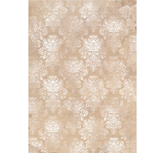 Motif straw silk backgrounds "Golden Harmony"