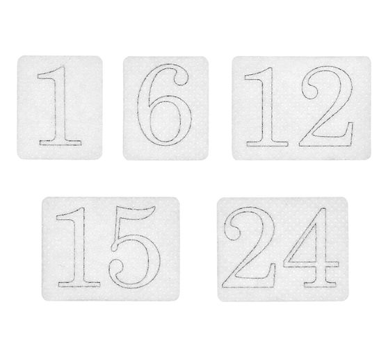 Rico Design Stick & Stitch pack "Advent numbers"