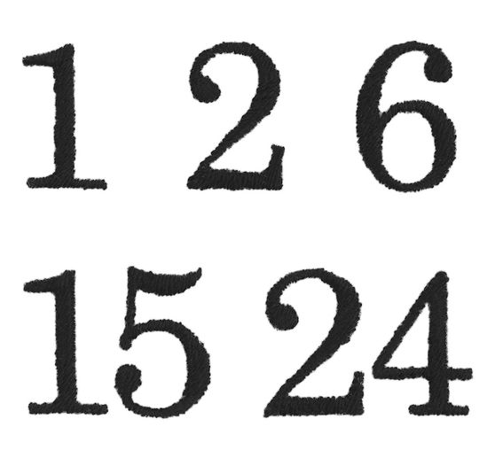 Rico Design Stick & Stitch pack "Advent numbers"