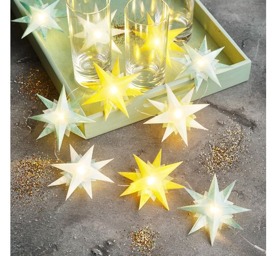 Lampki świąteczne LED VBS, z wyłącznikiem czasowym, 10 diod LED