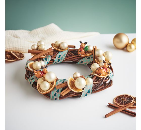 Szklane bombki choinkowe na drucie