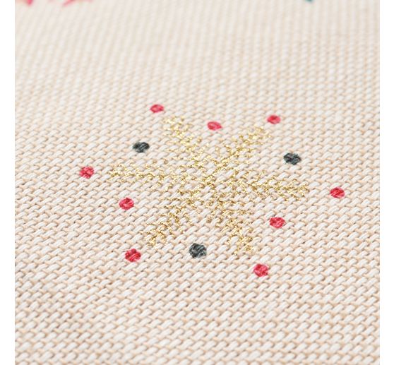 Płótno "Boże Narodzenie z brokatowymi płatkami śniegu"