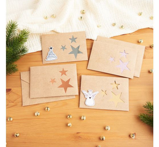 Mieszanka papieru metalicznego i brokatowego, A4, 32 arkusze