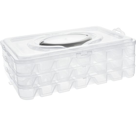 Pudełko do układania i sortowania VBS z 3 x 21 przegródkami