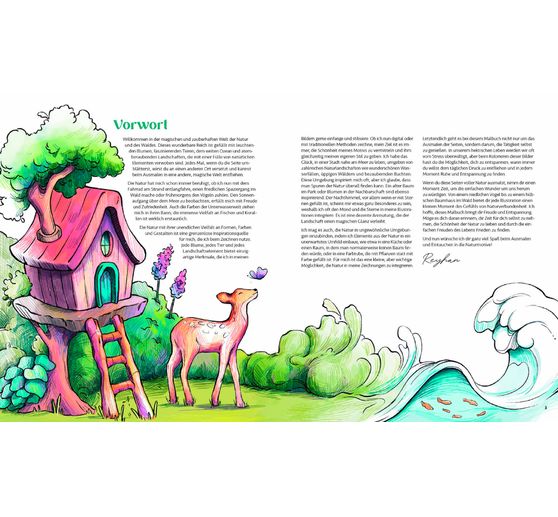 Książka "Meine Ausmalwelt: Wald und Natur"