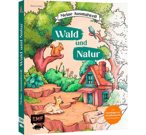 Książka "Meine Ausmalwelt: Wald und Natur"