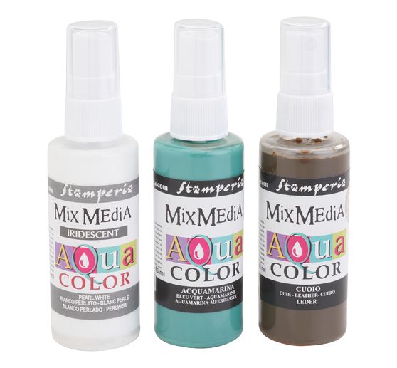 Stamperia Aquacolor "Create Happiness", zestaw 3 szt.