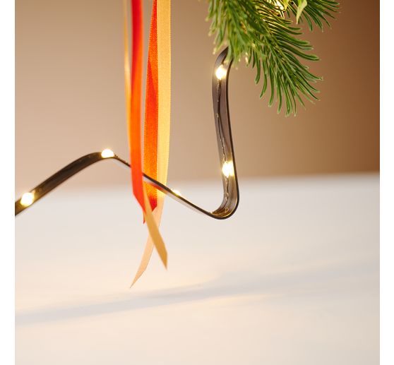 Micro LED light chain, with timer, black wire, 20 LEDs