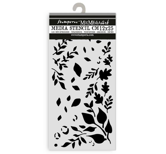 Stencil "Dewdrops", Big Leaves