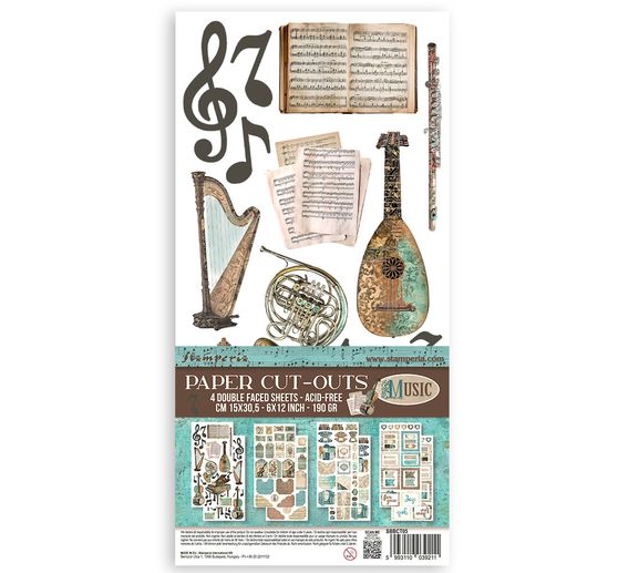 Papierowe wycinanki "Muzyka"