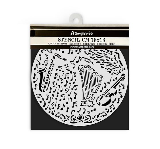 Szablon "Muzyka", skrzypce i trąbka