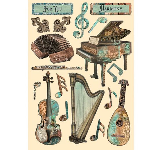 Lasercut motifs "Music"