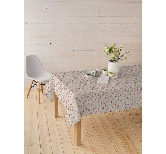 Cotton fabric "Roses", acrylic coated