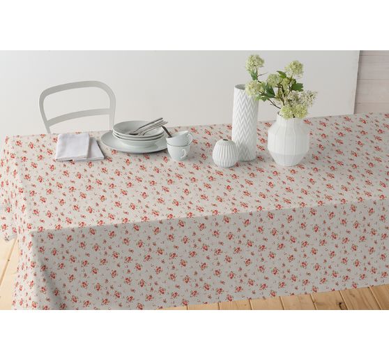 Cotton fabric "Roses", acrylic coated