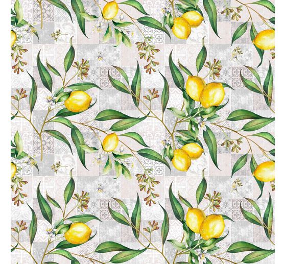 Cotton fabric "Limonero", acrylic coated