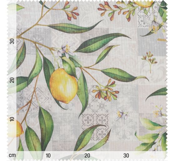 Cotton fabric "Limonero", acrylic coated