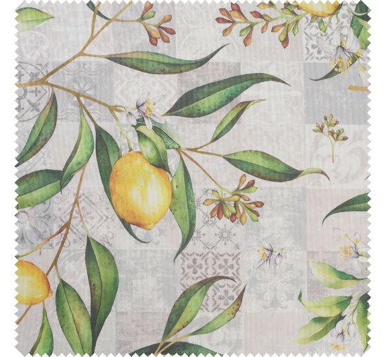 Cotton fabric "Limonero", acrylic coated