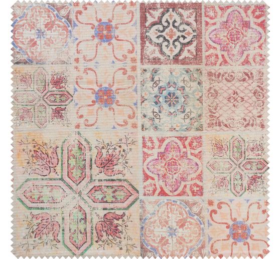 Cotton fabric "Tiles", acrylic coated