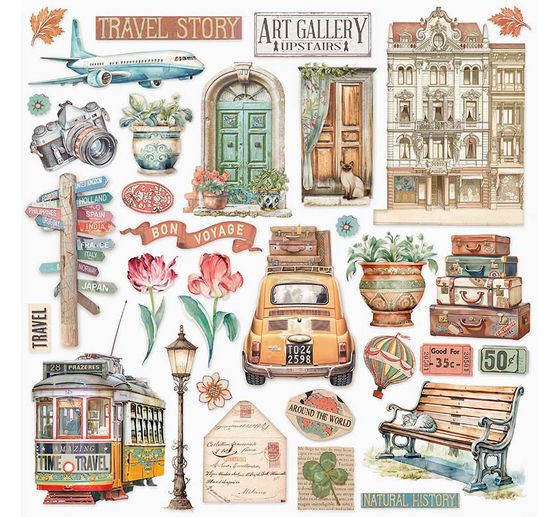 Scrapbook block "Art of Travelling"