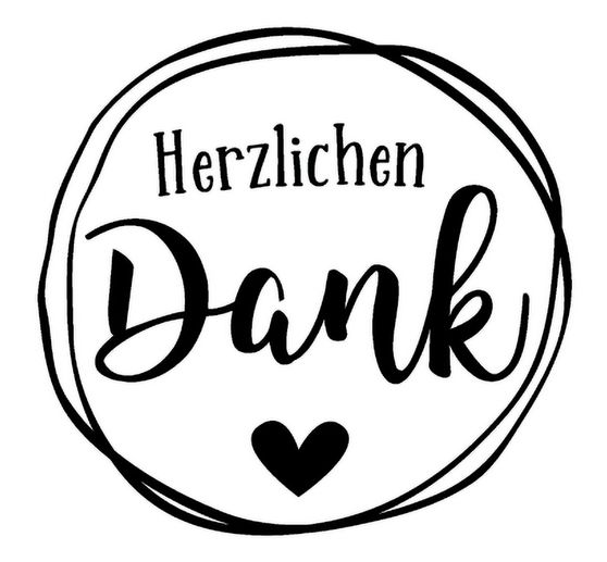 BUTTERER Stamp "Herzlichen Dank"