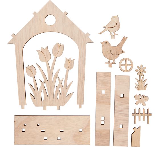 Domek z drewnianym modelem do składania VBS "Wiosenne przebudzenie"