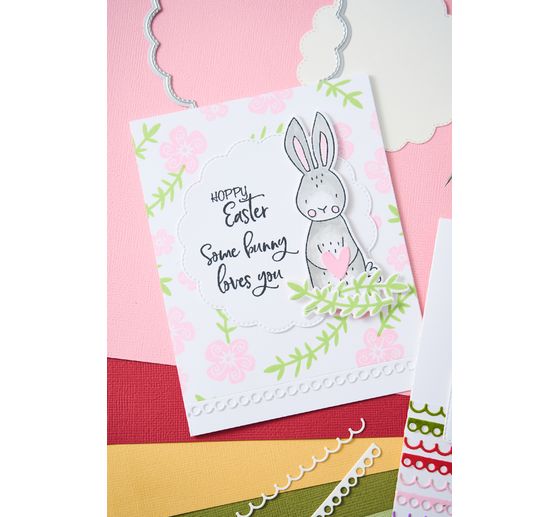 Zestaw Clear Stamps Sizzix autorstwa Catherine Pooler "Bunny Bits & Blooms"