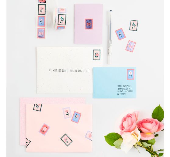 Rolka naklejek "Znaczki"