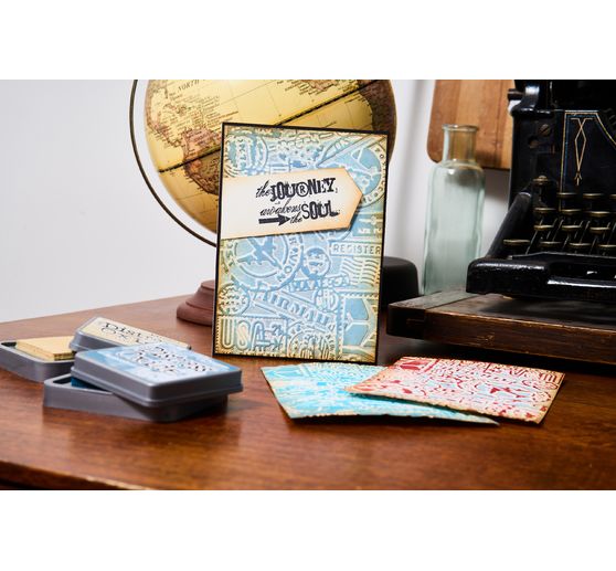 Sizzix szablon do tłoczenia "Vault Airmail by Tim Holtz"