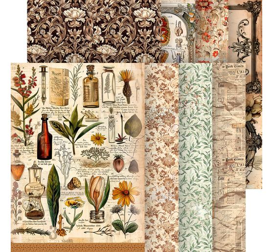 Motif straw silk assortment "Beauties of nature"