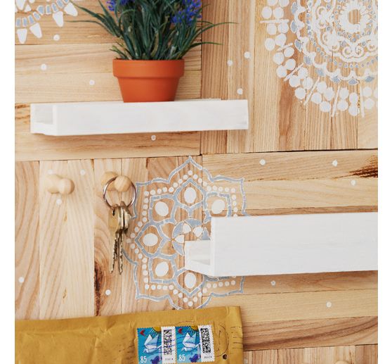 Szablon "Mandala Flowers", DIN A4