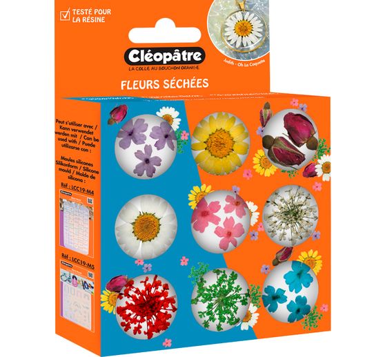 Dried flower assortment, 9 jars