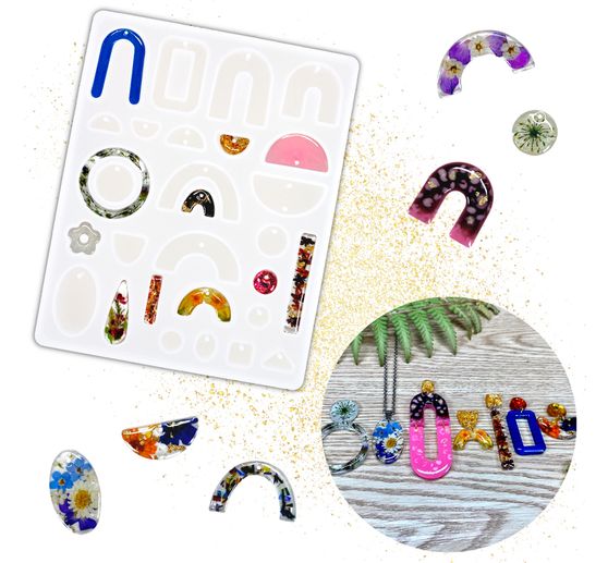 Silicone casting mould for casting resin "Jewellery"