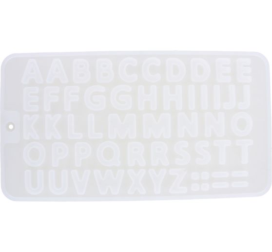 Forma silikonowa do żywicy odlewniczej "Alfabet"