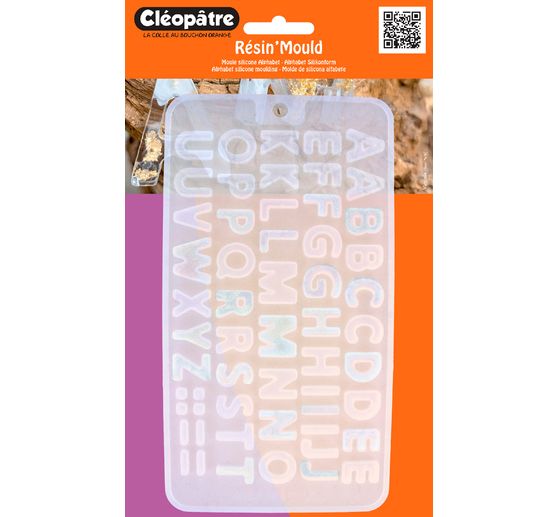 Forma silikonowa do żywicy odlewniczej "Alfabet"