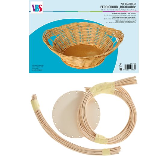 Zestaw do rękodzieła VBS "Koszyk na chleb" wykonany z rattanu